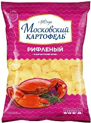 Чипсы Московский картоф.рифл.со вкусом Камчатского краба 120г