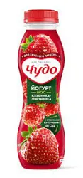 Йогурт 1,9% пит. Чудо клубника-земляника 260г БЗМЖ    "ВБД"