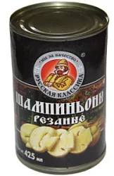 Консервы Шампиньоны резаные 425г Русская классика