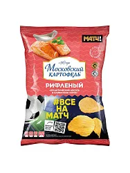 Чипсы Московский картоф.рифл. вк.Атлантического лосося в сливочном соусе 120г
