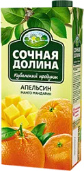 Нектар Дары Кубани апельсин,манго и мандарин 0,95л