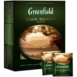 Чай Greenfield  Классик Брекфаст черн. в термосаше 2г*100п