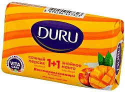Мыло Duru 1+1 SOFT SENS Персик-манго 80г