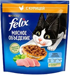 Корм для животных  Феликс Мясное объедение Курица 600г