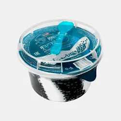 Икра из морских водорослей с кремом Оригинальный зернистая черная 200г Дары моря