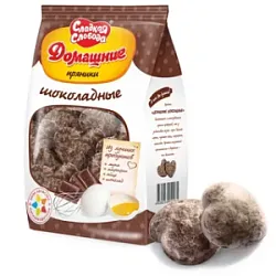 Пряники Домашние шоколадные глазир. 350г Сл.Слобода