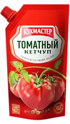 Кетчуп Томатный 260г д/п Кухмастер
