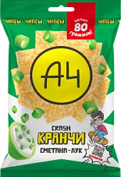 Кранчи вкус сметана и лук 80г Влад А4