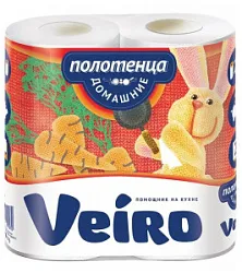 Полотенца Veiro бумажные 2слой 2шт 5П22