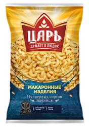 Макаронные изделия Рожок гладкий Царь гр А 400г Союзпищепром