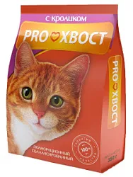 Корм для животных сухой для кошек Прохвост кролик 350г