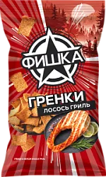 Гренки Фишка со вкусом лосося гриль 110г