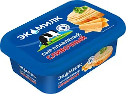 Сыр плав. Сливочный 55% 180г Экомилк