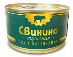Консервы мясные Свинина тушеная в/с Гост 325г Мамир