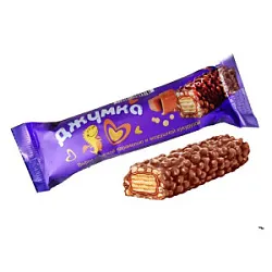 Батончик Джумка ваф. с мягкой карам.и возд. кукуруз 37г