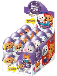 Яйцо шоколадное с игрушкой ШОКИ-ТОКИ Кошечки-Собачки 20г