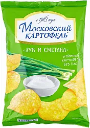 Чипсы Московский картофель лук/сметана 60г