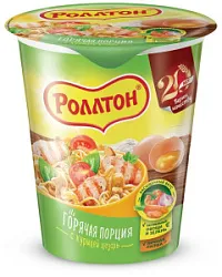 Лапша яичная с курицей Цезарь 70г Роллтон