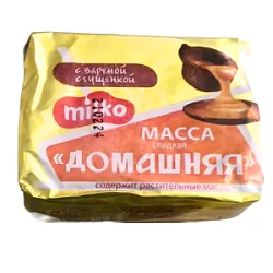 Творож. прод. масса "Домашняя" 9% вареная сгущенка 200г ЗМЖ Волжское молоко