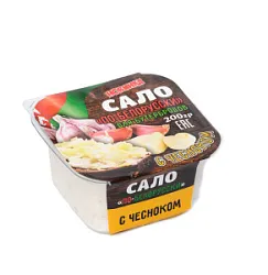 Сало по Белорусски для бутербродов с чесноком 200гр.Мясная коллекция