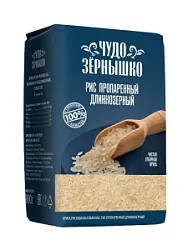 Крупа Рис пропаренный ЧУДО ЗЕРНЫШКО 800г Мистраль