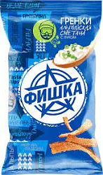 Гренки Фишка со вкусом альпийской сметаны с луком 120г