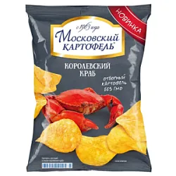 Чипсы Московский картоф.вк.королевского краба 60г