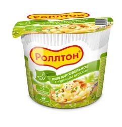 Пюре картофельное быстрого приготовления Роллтон с куриным вкусом 40г