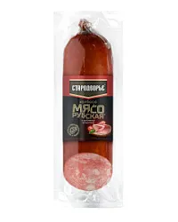 Колбаса Мясорубская с рубленной грудинкой срез 350 гр.Стародворье