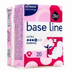Прокладки Ola Base Line ультратонкие, мягкая поверхность 20 шт