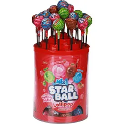 Леденец на палочке Starball Mix с жев.рез. 20г