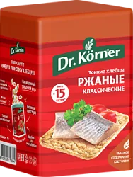 Хлебцы хрустящие Ржаные классические 100г