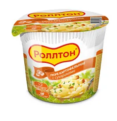 Пюре картофельное фас. с сухариками 40г Роллтон