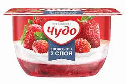 Десерт 4,2% творож.Чудо клубника-земляника 100г БЗМЖ
