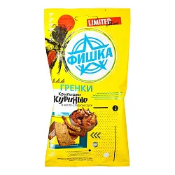 Гренки Фишка ржаные со вкусом куриных крылышек Буффало 40г