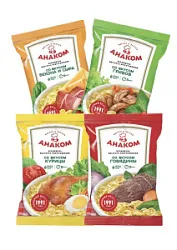 Вермишель быстрого приготовления Анаком со вкус. в асс.60г пак.