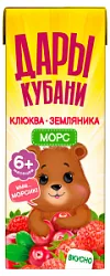 Морс Клюква Земляника Дары Кубани 0,2л