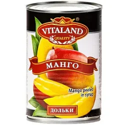 Консервы фруктовые Манго дольки Vitaland 425мл