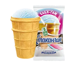 Мороженое молочное со вкусом Баббл-гам стаканчик 70г БЗМЖ890