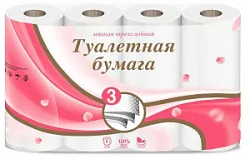 Туалетная бумага No Name 3-х сл./8шт Сыктывкар