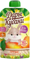 Пюре Дары Кубани фруктовое из груш д/детей 0,09л дой-пак