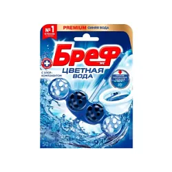 Средство Бреф Цветная вода Хлор 50г(10) (д/унитаза)