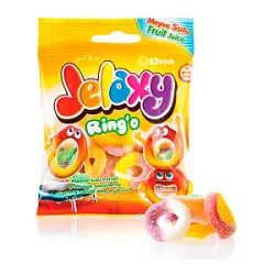 Мармелад Jelaxy Ringo (кольца) жевательный с фрукт. соком 80г