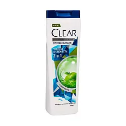 Шампунь+бальзам д/волос CLEAR Чистота и Свежесть 2в1 365мл