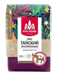 Крупа Рис тайский пропаренный 500г Агро-Альянс