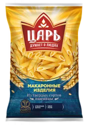 Макаронные изделия Перья Царь гр А 400г Союзпищепром