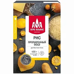 Крупа Рис пропаренный в вар/пак 5*80г Агро-Альянс