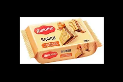 Вафли Яшкино С вареной сгущенкой 200гр КДВ