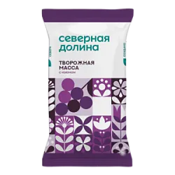 Творож. масса Особая с сах. изюм флоупак 23% 180г Северная долина БЗМЖ