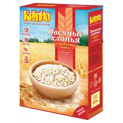Хлопья овсяные из цельной крупы НТВ 400г Крупно пакет